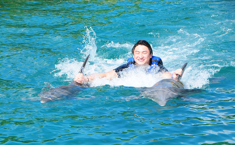 Delphinus Ride - Dolphin Swim at Xcaret 